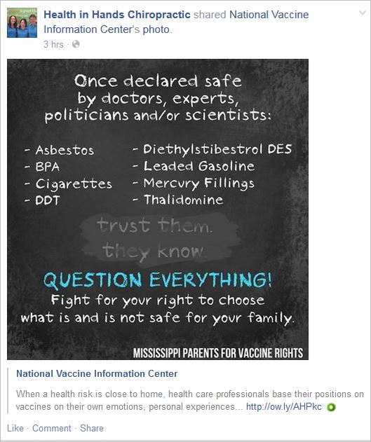 HIH 25 NVIC post question vaccines