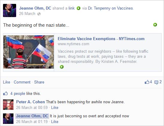 Ohm 1 nazi state vaccine exemptions