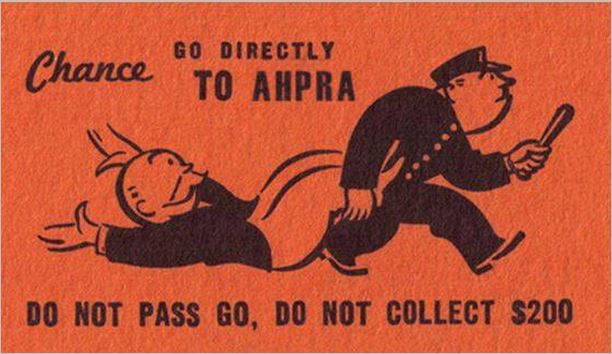 AHPRA RED CARD_GO DIRECTLY TO AHPRA