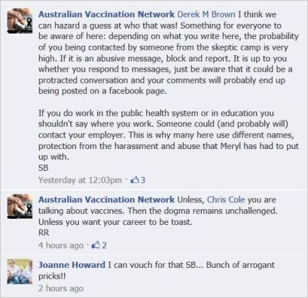 Howard 45 October 10 2012 AVN page complaints at work by arrogant pricks